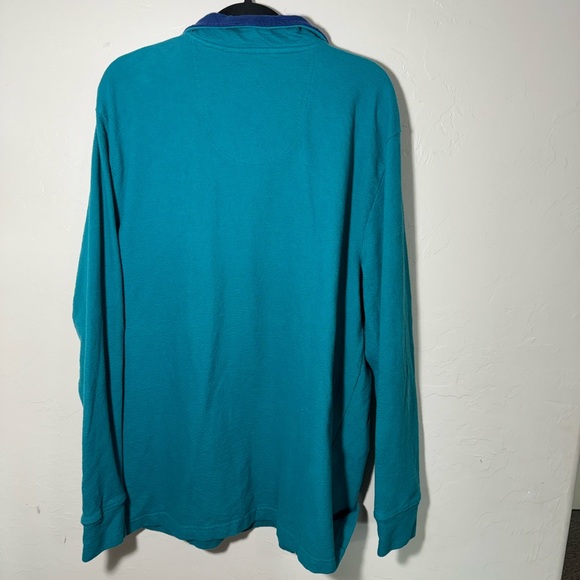 Vintage Turquoise 1/4 Zip St. John’s Bay Large - Picture 3 of 3
